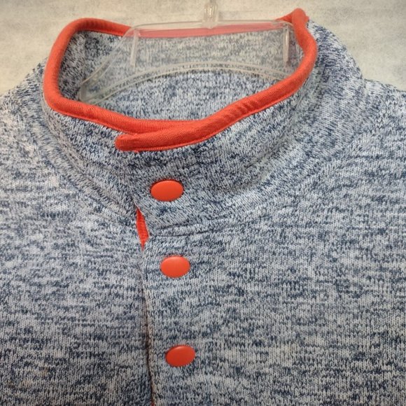 NWT Arizona Jean Co Men's snap-collar Pullover Sweatshirt Size Medium - Picture 2 of 9